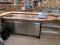 Counter With Avantco 3 Door Cooler With Cold Tub On Top