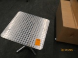 Small, Square Metal Bistro Table