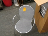 Set Of 4 - Metal - Mesh - Outdoor Chairs