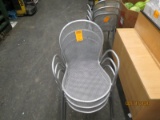 Set Of 3 - Metal - Mesh - Outdoor Chairs
