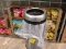 Lot Of 5 Stanless Steel - Dome Top Trash Cans