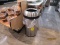 Lot Of 5 Stainless Steel Dome Top Trash Cans