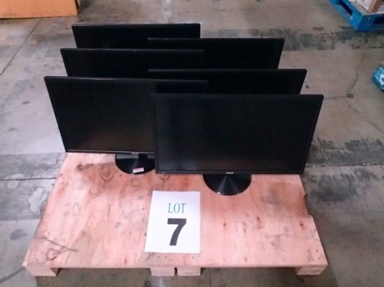 6 Asus Monitors