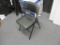 12 - Metal Folding Chairs - Black With Padded Backs And Seats
