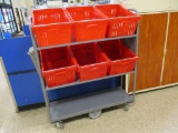 3 Tier Rolling Bin Rack