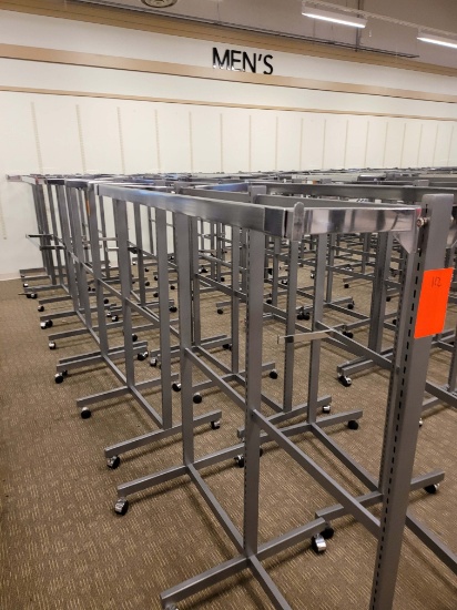 Chrome 6 Way Multiuse Racks On Wheels