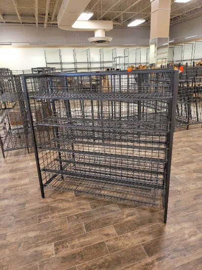 Wire Grid Double Sided Shelving