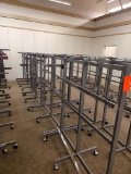 Chrome 6 Way Multiuse Racks On Wheels