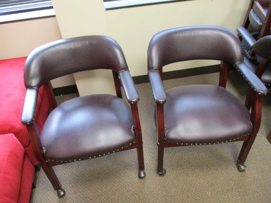 2 - Leather Office Chairs