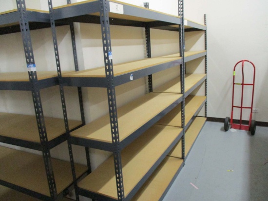 3 Sections of Rivet Shelving