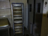 A Bakery Rack full of Bakery Trays.