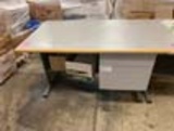 4ft desk with 2 side drawers