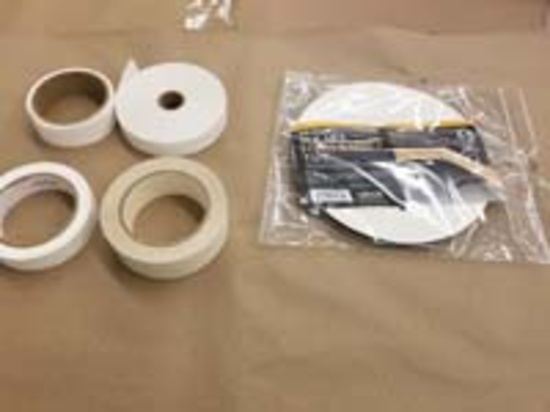 4 Rolls of Mounting tape and a roll of Foam Rabbet Tape