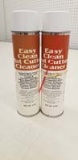 2 Spray cans of Easy Clean Mat Cutter Cleaner