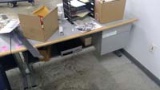 4' desk with 2 side drawers