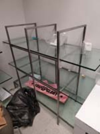 3 tier glass display table