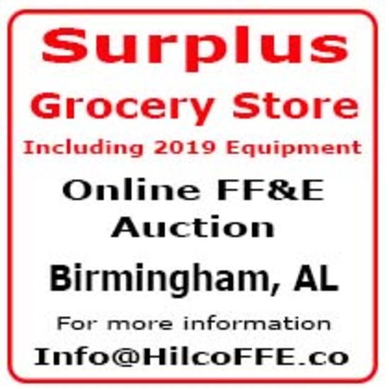 Surplus Grocery Store FF&E including 2019 models