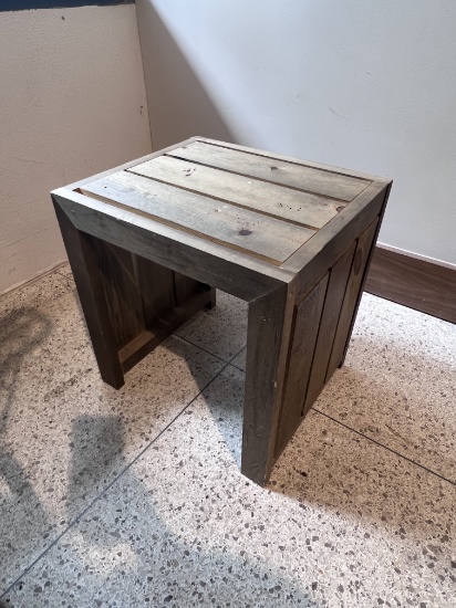 A Low Wooden Display Table