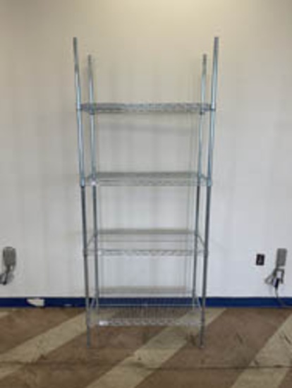 36" Focus Foodservice Shelving Kit Chrome