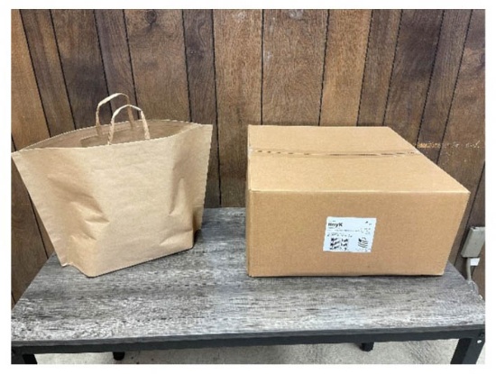 Brown Kraft Flat Paper Handle Bag