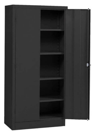 Black Steel Snapit Storage Cabinet