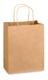 Kraft Paper Shopping Bags - Brown