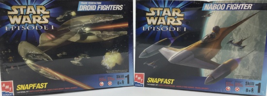 (2) Star Wars Model Fighters