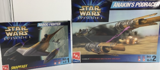 (2) Star Wars Model Air Fighters