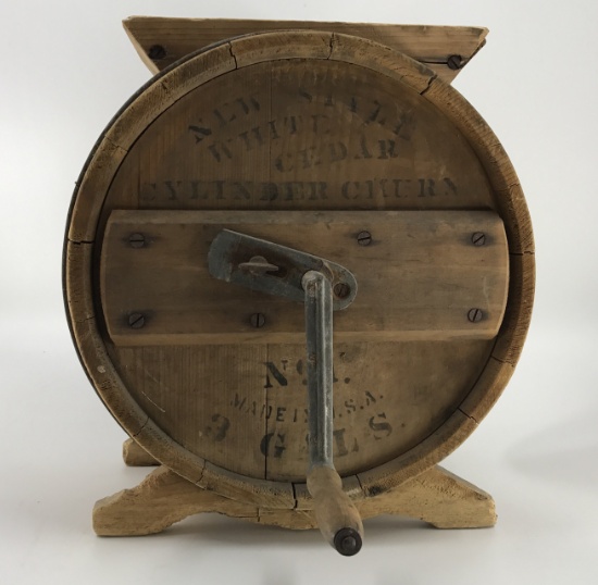 New State Cylinder Butter Churn