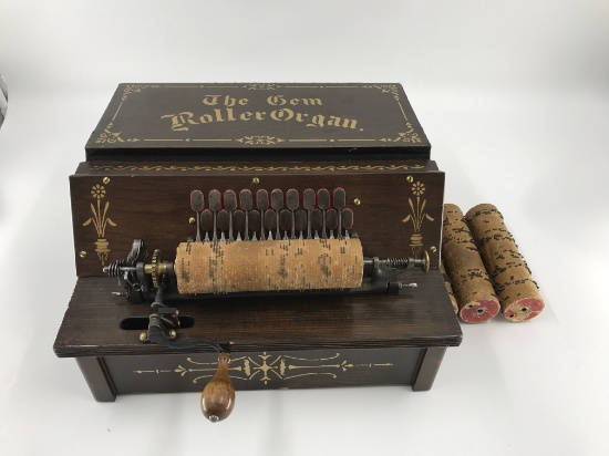The Gem Roller Organ Grinder w/ 4 Rols
