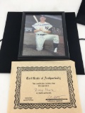 Mickey Mantle autographed picture
