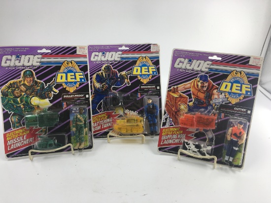 3 GI JOE DEF FORCE WARRIORS IN GOOD SHAPE
