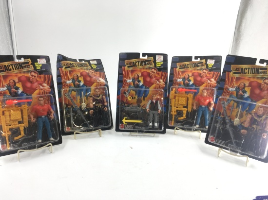 5 THE LAST ACTION HERO FIGURES
