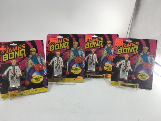 4 JAMES BOND JR ACTION FIGURES