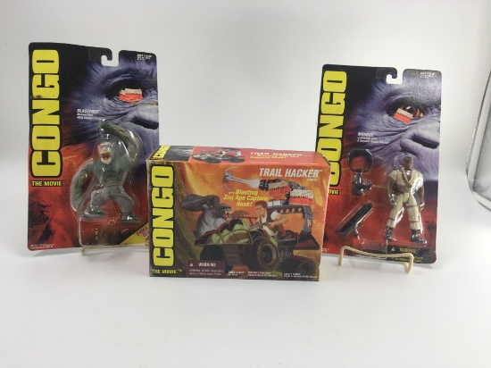 3 CONGO ACTION FIGURES