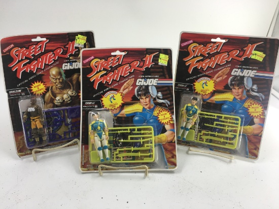 3 STREET FIGHTER ACTION TOYS
