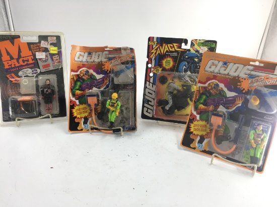 4 GI JOE ACTION HEROES ONE IS LOOSE