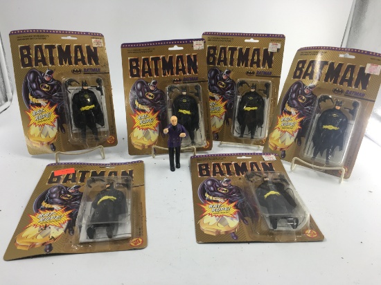 6 BATMAN ACTION FIGURES AND 1 LOOSE FIGURE