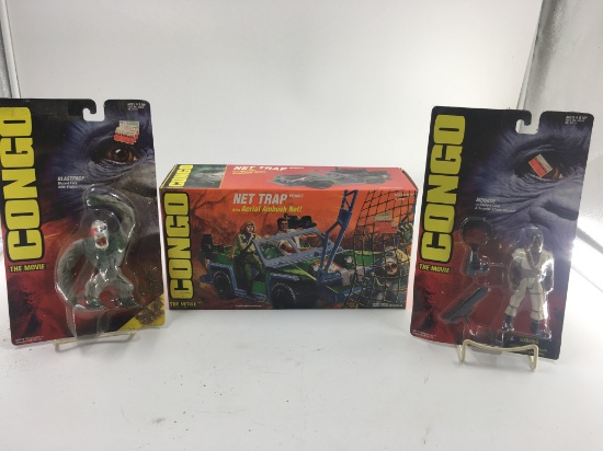 3 CONGO ACTION FIGURES