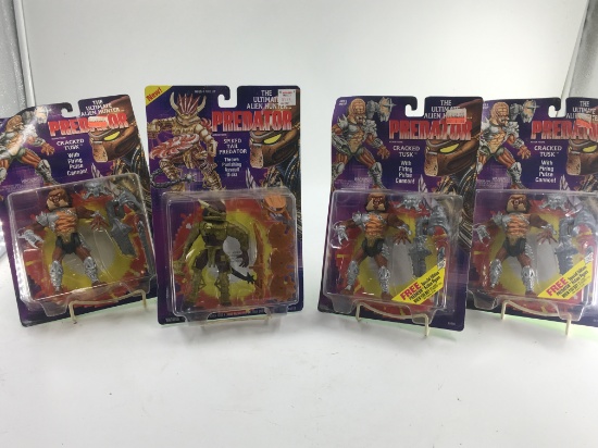 4 PREDATOR ACTION FIGURES