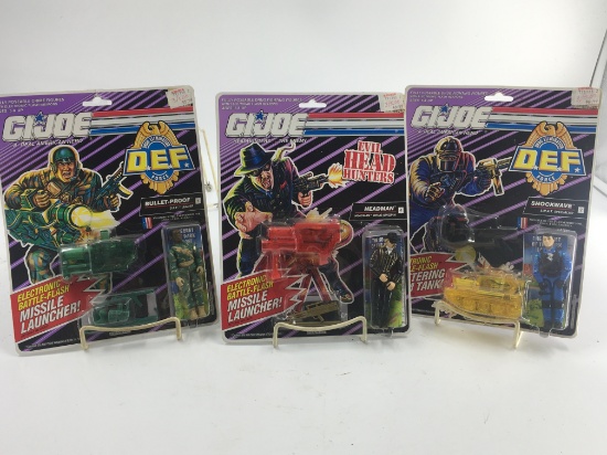 3 GI JOE DEF FORCE WARRIORS IN GOOD SHAPE