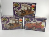 3 FLINSTONE MODEL VEHICLES NEW OLD STOCK