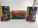 3 CONGO ACTION FIGURES