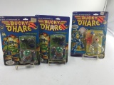 3 BUCKY O'HARE ACTION FIGURES