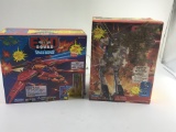2 LARGE EXO SQUAD BATTLE BOTS BOXES ARE IN ROUGH SHAPE