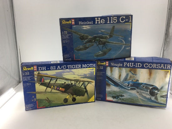 3 REVELL 2 1/32 SCALES AND 1/72 SCALE