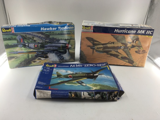 3 REVELL MODELS ALL ARE 1/32 SCALE