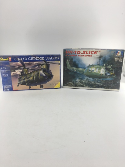2 MODEL HELICOPTERS 1/72 AND 1/48 SCALE