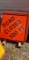 LOT of 12 Construction / Road Signs