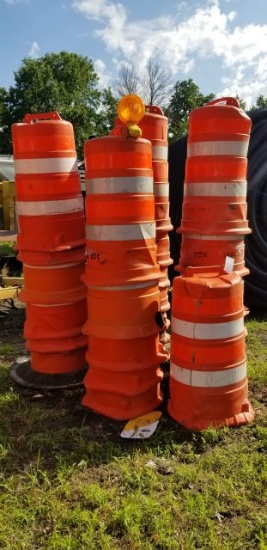 LOT of 24 Orange Construction / Road Caution Work Barrels